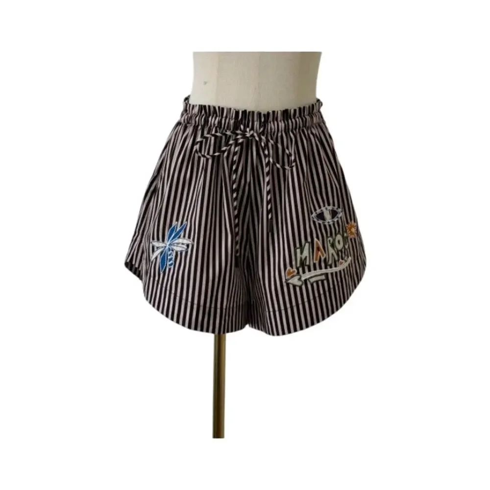 Alemais Sirocco Striped Cotton Short
